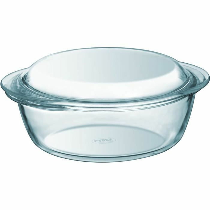 Pyrex Lot de 2 cocottes rondes en verre de 2,3 L Pyrex Lot de 2 cocottes rondes en verre de 2,3 L