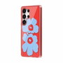 Samsung Coque Unikko Marimekko Motif Floral Rouge pour Galaxy S25 Ultra
