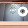 Edm Support de lampe avec espiga Ap15, acier zincé, 26 mm, 2 unités