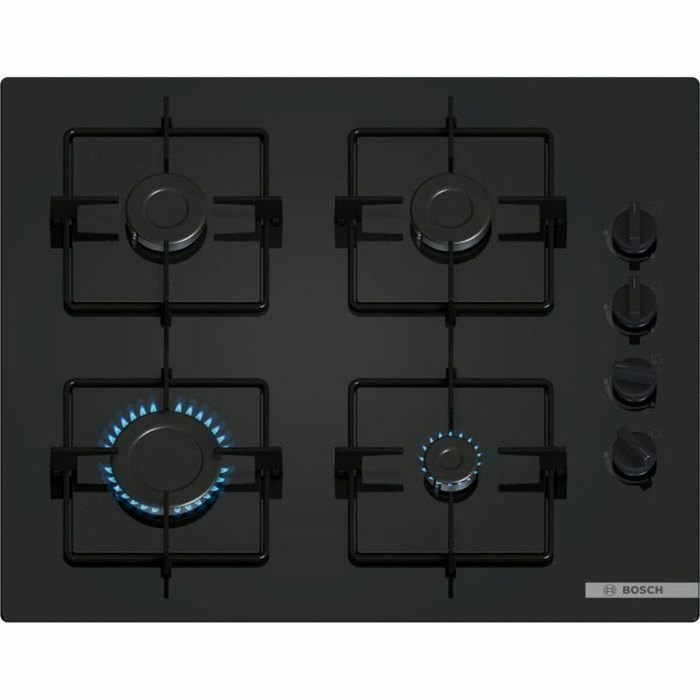 Bosch POP6B6K30 Table de cuisson à gaz Série 2, 4 foyers, Noir Bosch POP6B6K30 Table de cuisson à gaz Série 2, 4 foyers, Noir