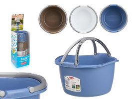 Stefanplast Panier rond en plastique 16L avec anses