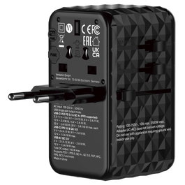 Verbatim Adaptateur de voyage universel GaN III 140W