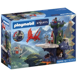 Playmobil Tour des Chevaliers Dragon 72113 - Langue Espagnole - +4 Ans