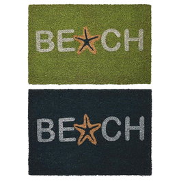 Paillasson DKD Home Decor Bleu Turquoise Caoutchouc (60 x 40 x 1,5 cm) (2 Unités)