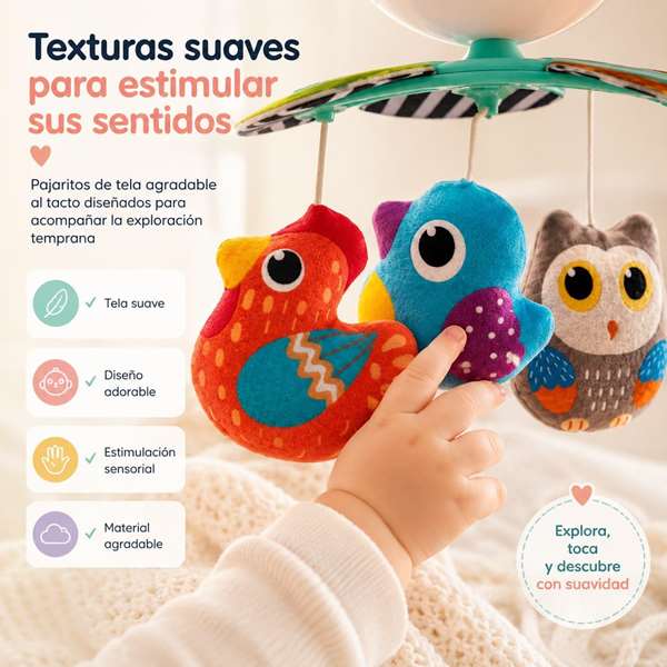 Hola Mobile Musical Pajaritos avec 10 Chansons et Lumières