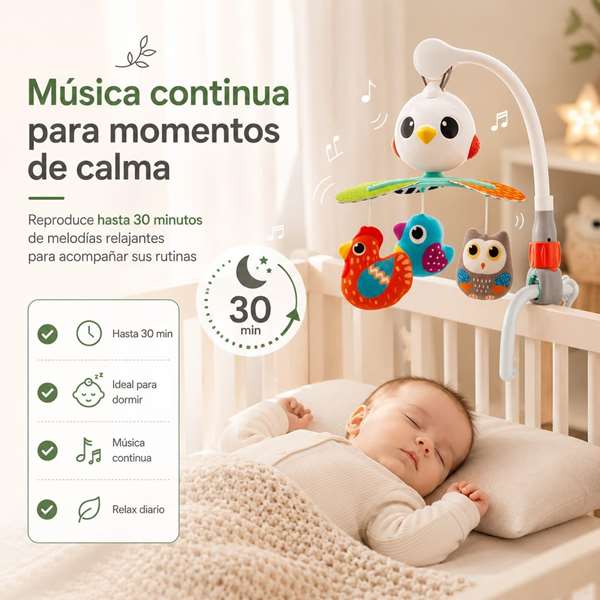 Hola Mobile Musical Pajaritos avec 10 Chansons et Lumières