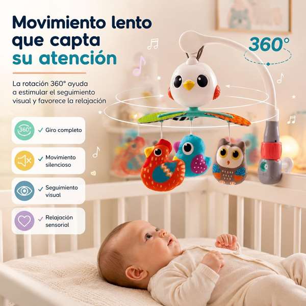 Hola Mobile Musical Pajaritos avec 10 Chansons et Lumières