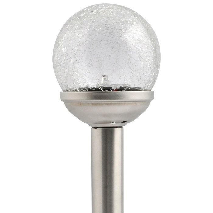 Outfit Lampe solaire en acier inoxydable (D.8 cm H.34 cm)