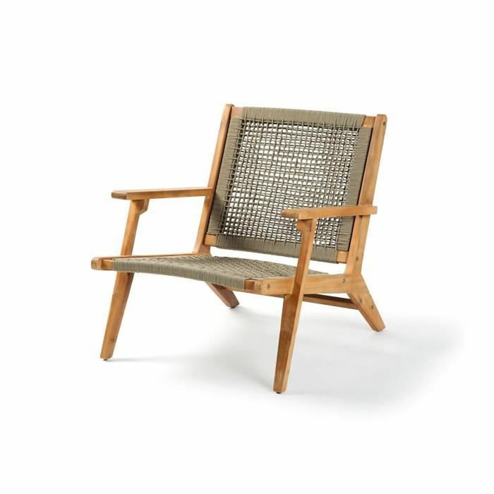 No Name Fauteuil de jardin bas MERIDA Vert Kaki