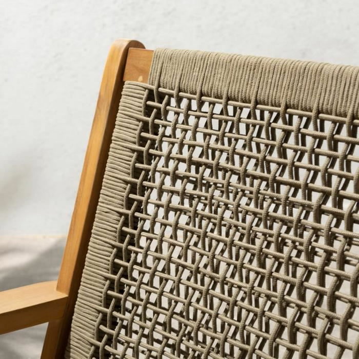 No Name Fauteuil de jardin bas MERIDA Vert Kaki