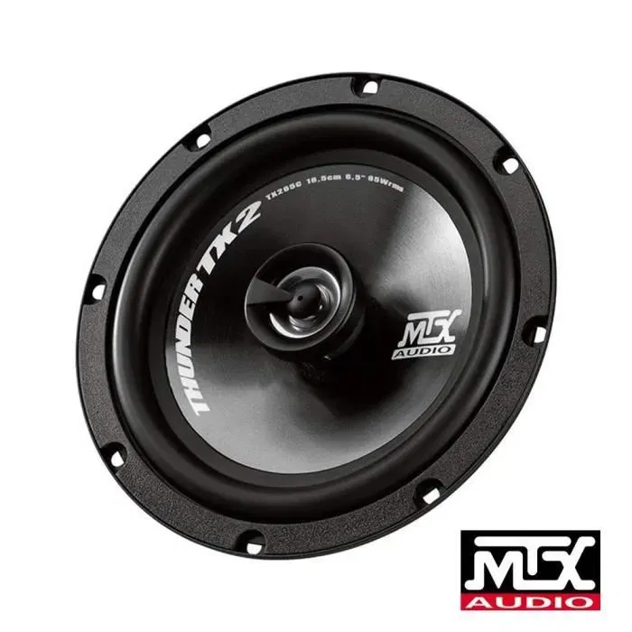 MTX Audio TX265C Haut-parleur coaxial voiture 2 voies 16,5cm 65W RMS 260W pic membrane polypropylene MTX Audio TX265C Haut-parleur coaxial voiture 2 voies 16,5cm 65W RMS 260W pic membrane polypropylene