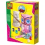 SES Creative Kit Moulage et Peinture Chouette - Figurines en Plâtre 3D pour Enfants - Jouet Créatif