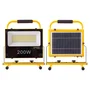 Proyector LED Solar 200W 6500K Blanc avec télécommande et panneau 6V/12W