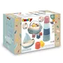 Smoby Little Coffret d'Éveil et de Bain, 3 Jeux dont Magic Tower, Tri de Formes et Bateau à Voile, Jouet Éducatif dès 12 Mois, Fabriqué en France