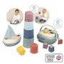 Smoby Little Coffret d'Éveil et de Bain, 3 Jeux dont Magic Tower, Tri de Formes et Bateau à Voile, Jouet Éducatif dès 12 Mois, Fabriqué en France