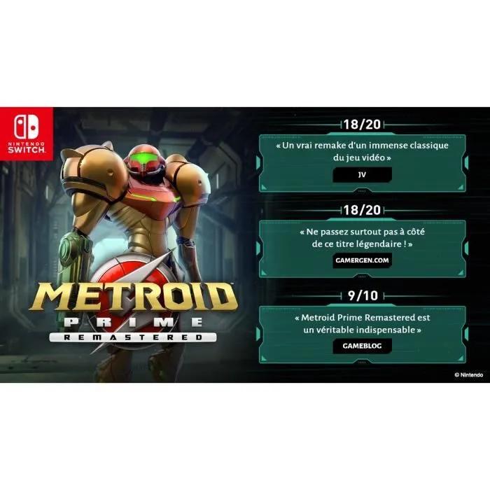 Nintendo Metroid Prime Remastered - Jeu Nintendo Switch - Version entièrement remastérisée - Aventure FPS