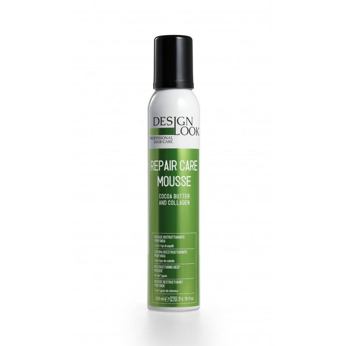 Design Look Espuma Reestructurante Profunda Repair 200ml - Mousse restructurante et nourrissante avec beurre de cacao et collagène pour tous types de cheveux Design Look Espuma Reestructurante Profunda Repair 200ml - Mousse restructurante et nourrissante avec beurre de cacao et collagène pour tous types de cheveux
