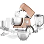 Sencor STM 7876GD - Robot pâtissier 1000 W avec bol inox 4,5 L, 8 vitesses, écran LED et accessoires (hachoir, batteur)