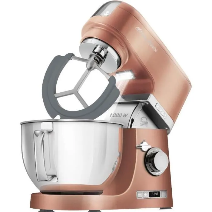 Sencor STM 7876GD - Robot pâtissier 1000 W avec bol inox 4,5 L, 8 vitesses, écran LED et accessoires (hachoir, batteur) Sencor STM 7876GD - Robot pâtissier 1000 W avec bol inox 4,5 L, 8 vitesses, écran LED et accessoires (hachoir, batteur)