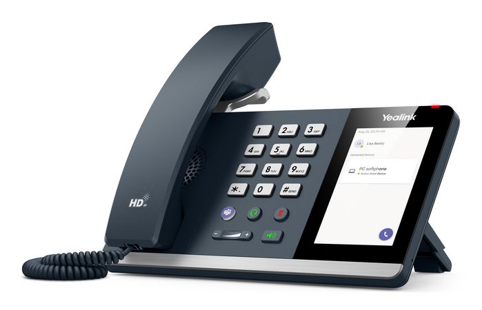 Yealink Téléphone USB avec Écran Tactile de 4 Pouces pour Microsoft Teams - Audio HD, Technologie Anti-Bruit, Compatible Busylight et Skype for Business