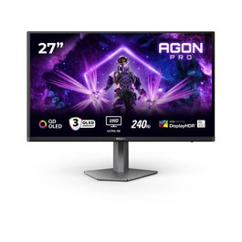 AOC Agon Pro AG276UZD Moniteur 26.5 pouces UHD 4K QD-OLED 240 Hz HDR TrueBlack 400 HDMI 2.1 DP 2.1 USB-C 65W