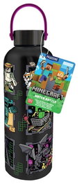 Paladone Products Minecraft Mascottes bouteille d'eau en métal avec dragonne