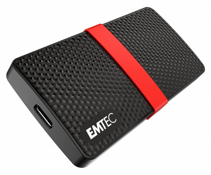 Emtec SSD externe X200 1 To Noir, rouge XL Emtec SSD externe X200 1 To Noir, rouge XL
