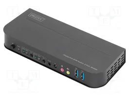 DIGITUS Commutateur KVM 4K HDCP 2.2 UHD 2160p noir