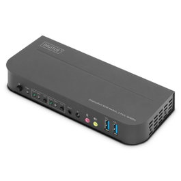 DIGITUS Commutateur KVM 4K HDCP 2.2 UHD 2160p noir
