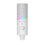 Mars Gaming Mmicxt Microphone Professionnel avec RGB, Cardioïde et Omnidirectionnel, USB, Blanc