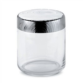 Alessi PU05/75 Bocal Hermétique en Acier et Verre 75 cl Veneer - Design Patricia Urquiola