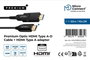MicroConnect Câble HDMI Premium en fibre optique Type A - Type D avec adaptateur, 50m