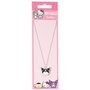 THE CARAT SHOP - Collier pendentif Kuromi Hello Kitty en métal doré avec détails en émail - Chaîne de 40 cm avec allongeur