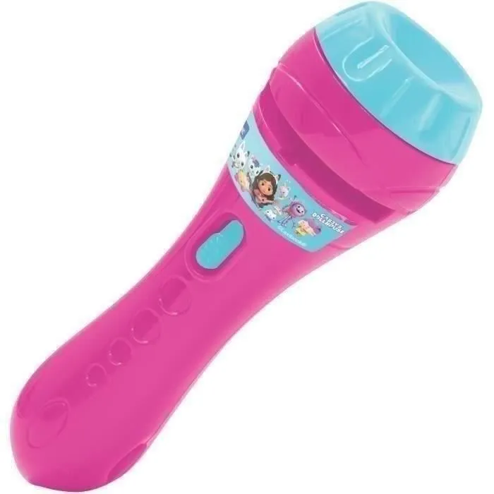 Lexibook Projecteur à Histoires et Lampe Torche Gabby et la Maison Magique - Projeteur d'Images avec 3 Disques (24 Images), Lampe de Poche Douce - Pour Enfant à Partir de 3 Ans
