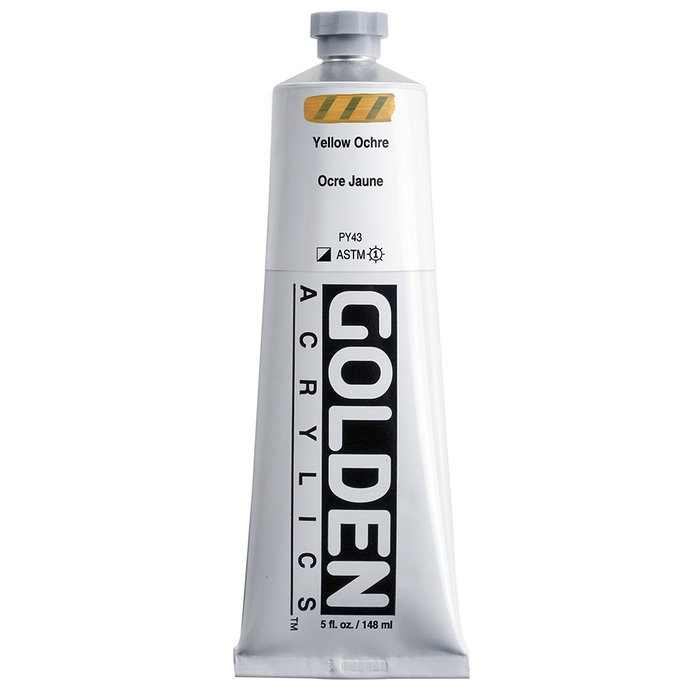 Golden Peinture Acrylique Heavy Body Jaune Ocre 148 ml Golden Peinture Acrylique Heavy Body Jaune Ocre 148 ml