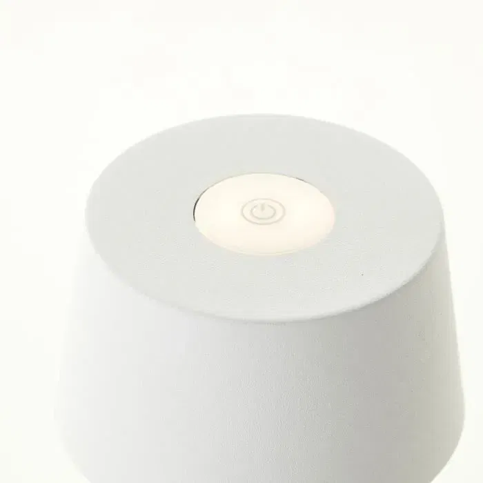 Brilliant - Lampe à poser Jona LED 2W dimmable avec port USB, blanc, 170 lumens, 3000K, étanche IP44, pour intérieur et extérieur