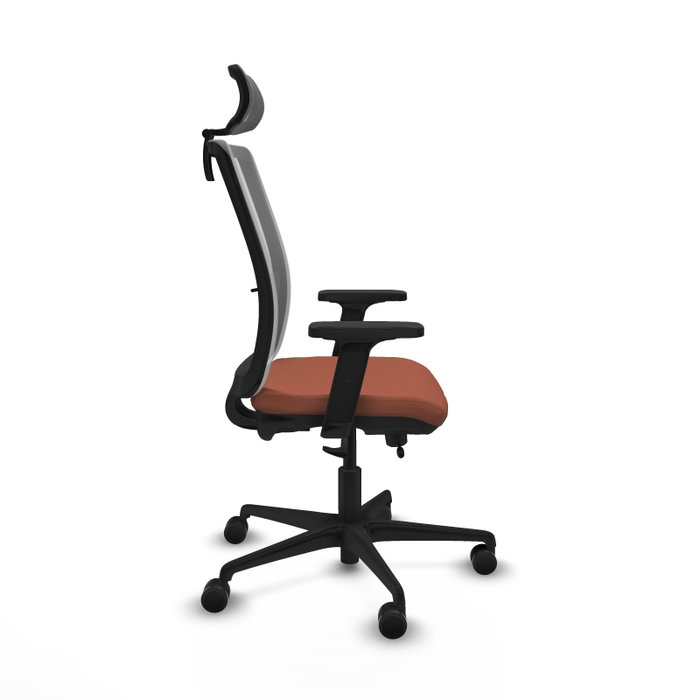 Piqueras Y Crespo Haches Chaise de bureau Marron et Gris avec mécanisme Sincro/Traslack