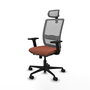 Piqueras Y Crespo Haches Chaise de bureau Marron et Gris avec mécanisme Sincro/Traslack
