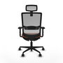 Piqueras Y Crespo Haches Chaise de bureau Marron et Gris avec mécanisme Sincro/Traslack