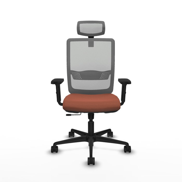 Piqueras Y Crespo Haches Chaise de bureau Marron et Gris avec mécanisme Sincro/Traslack