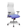Piqueras y Crespo Chaise de Bureau Albacete Blanc et Bleu Clair