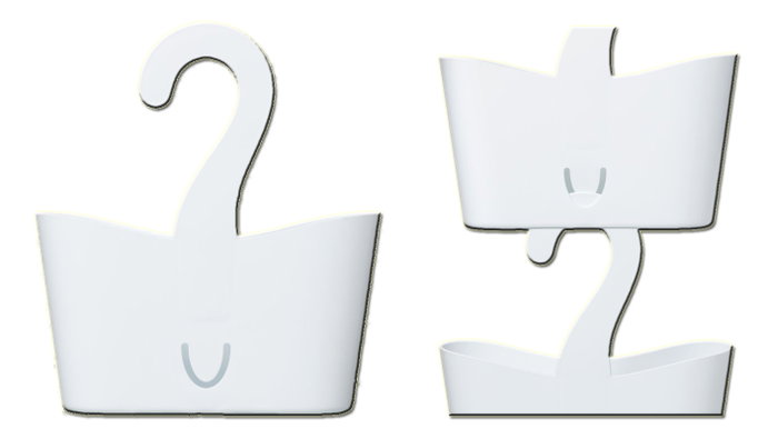 TATAY Panier Standard Multi Blanc 25x9x28 cm TATAY Panier Standard Multi Blanc 25x9x28 cm