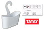 TATAY Panier Standard Multi Blanc 25x9x28 cm