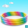 INTEX - Piscine Gonflable pour Enfants avec 3 Ares Multicolores 147 x 33 cm, Capacité 330 Litres