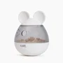 Catit PIXI - Distributeur de friandises pour chat interactif avec effet culbuto et ouverture réglable - Design oreilles de souris - Blanc