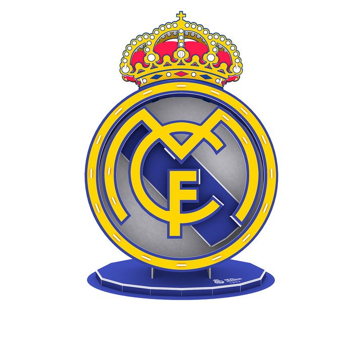 Banbo Toys - Puzzle 3D Escudo Real Madrid 14818 - Crête en bois 3D - Montage facile sans outils ni colle - Pour mur ou étagère - À partir de 6 ans Banbo Toys - Puzzle 3D Escudo Real Madrid 14818 - Crête en bois 3D - Montage facile sans outils ni colle - Pour mur ou étagère - À partir de 6 ans