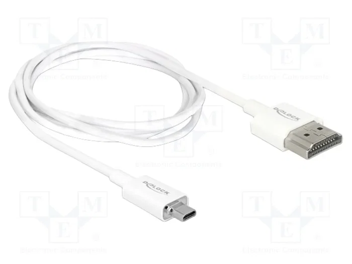 DELOCK Câble HDMI vers micro HDMI 1m blanc DELOCK Câble HDMI vers micro HDMI 1m blanc