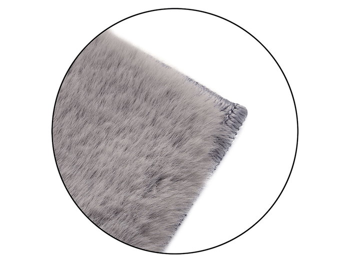 Giftdecor Alfombra Rabbit 50x80 cm Gris Tissu Polyester (Set de 6)
