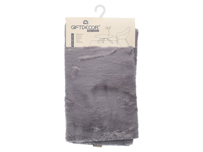 Giftdecor Alfombra Rabbit 50x80 cm Gris Tissu Polyester (Set de 6)