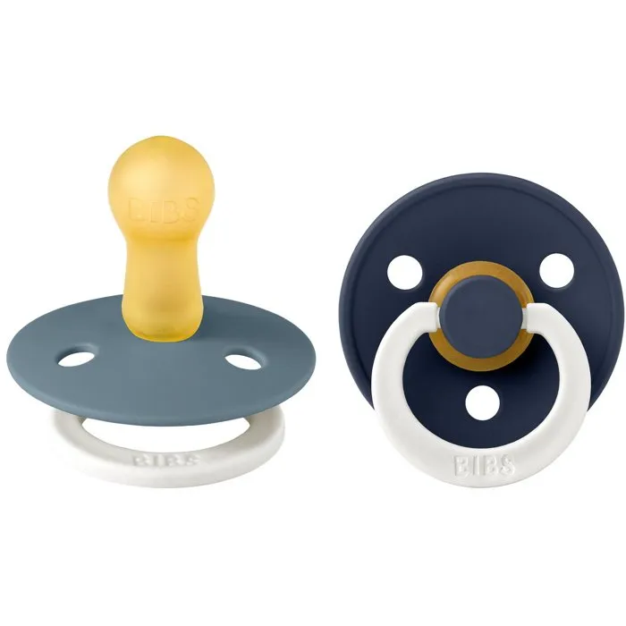 BIBS Sucette Bébé Taille 2 Petrol Deep Space - Pack de 2 avec Embout Rond Phosphorescent BIBS Sucette Bébé Taille 2 Petrol Deep Space - Pack de 2 avec Embout Rond Phosphorescent